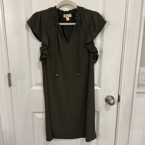 Green, fitted MK dress, small